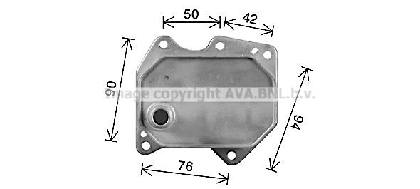 Масляный радиатор двигателя AVA QUALITY COOLING FD3669 1440654088 Z CG8RF изображение 0