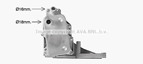 Масляный радиатор двигателя AVA QUALITY COOLING 1440654094 DB CFV FD3684H