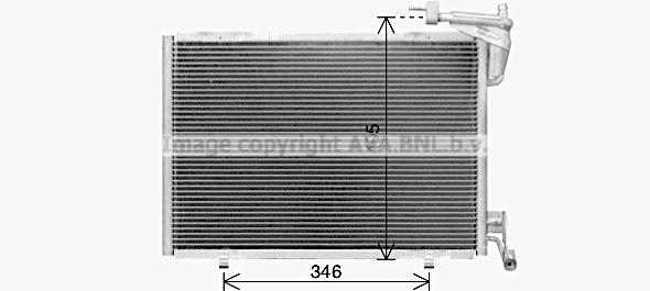 Радиатор кондиционера AVA QUALITY COOLING RCB LKJ 1440654109 FD5673 изображение 0