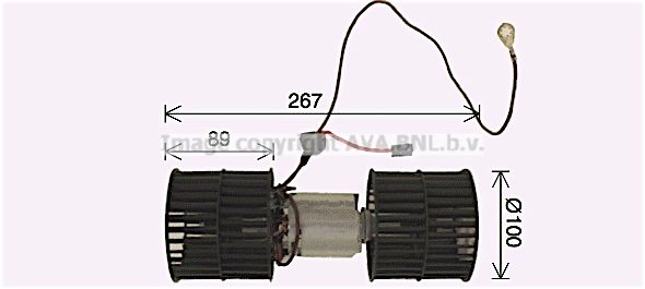 Моторчик вентилятора печки AVA QUALITY COOLING 4 CK9G FD8652 4045385232093 1424252011 изображение 0