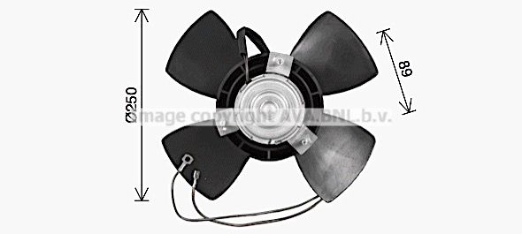 Вентилятор радиатора AVA QUALITY COOLING RG7WJG E 1440654159 FT7618 изображение 0