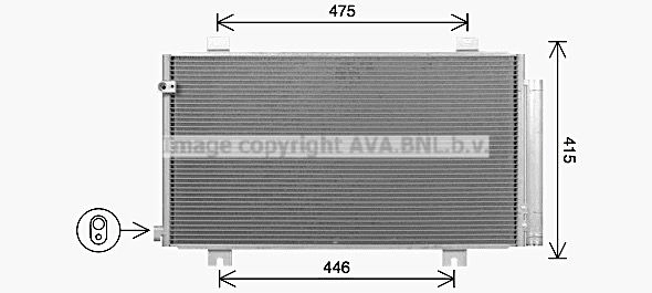 Радиатор кондиционера AVA QUALITY COOLING FOK B36 1440654176 HD5325D изображение 0