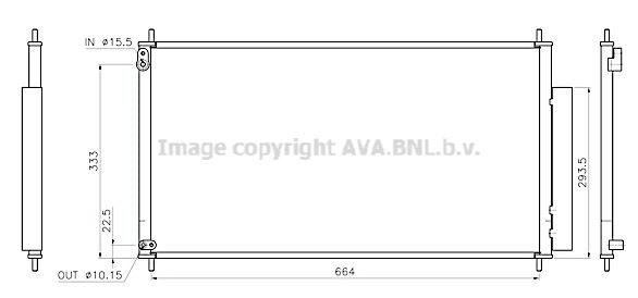 Радиатор кондиционера AVA QUALITY COOLING HD5339D SY N579 1440654180