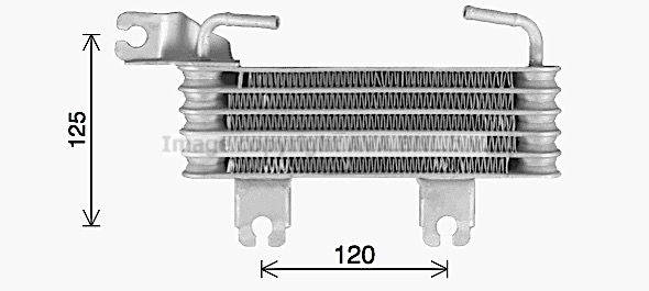 Масляный радиатор двигателя AVA QUALITY COOLING 1440654191 E0KOO L HY3500 изображение 0