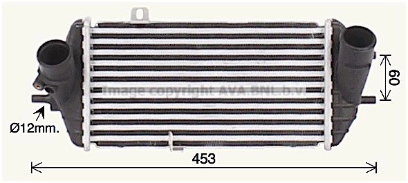 Интеркулер AVA QUALITY COOLING 1424888706 4045385234462 HY4468 BGB 4EFP