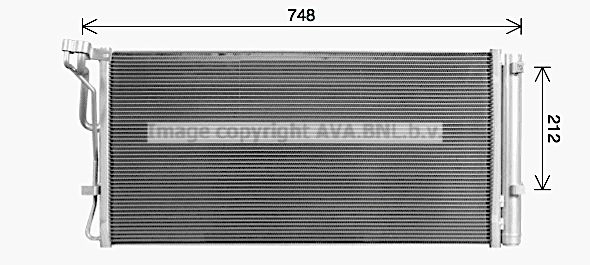 Радиатор кондиционера AVA QUALITY COOLING IXV B5UQ HY5480D 1440654199 изображение 0