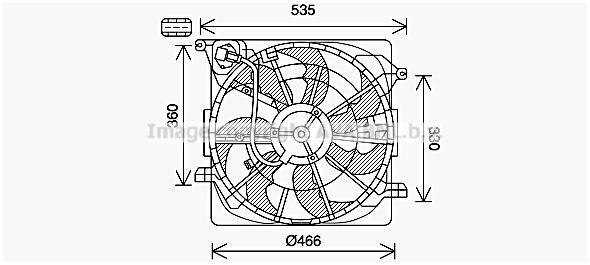 Вентилятор радиатора AVA QUALITY COOLING TQXZDW 8 4045385230471 HY7574 1424552878