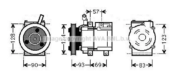 Компрессор кондиционера AVA QUALITY COOLING HYAK259 JFAQR JO 1440654222