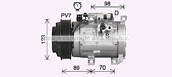 Компрессор кондиционера AVA QUALITY COOLING HYK591 1440654234 FO OTSJ