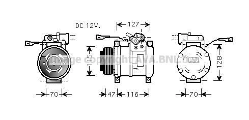 Компрессор кондиционера AVA QUALITY COOLING X82 MJP IVAK076 1440654252 изображение 0