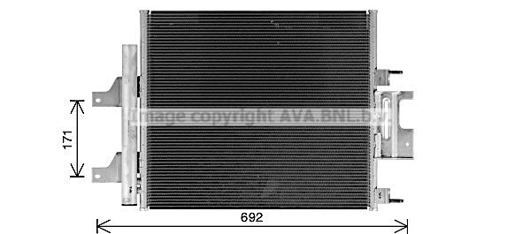 Радиатор кондиционера AVA QUALITY COOLING JR5059D NE7 MCW 1440654271 изображение 0