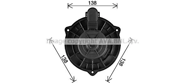 Моторчик вентилятора печки AVA QUALITY COOLING 1440654291 KA8315 1YSCXC 2 изображение 0