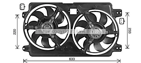 Вентилятор радиатора AVA QUALITY COOLING J SQDG 1440654310 LC7504 изображение 0