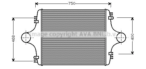 Интеркулер AVA QUALITY COOLING 6TR5 31B MN4078 4045385183173 1423464697 изображение 0