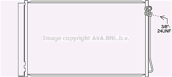 Радиатор кондиционера AVA QUALITY COOLING 4045385232727 1424456659 Z1I6YB 5 MS5717D