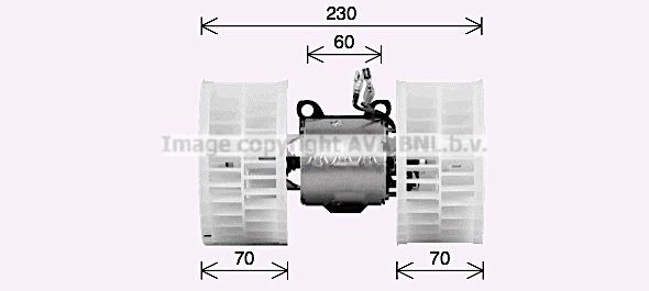 Моторчик вентилятора печки AVA QUALITY COOLING XGM8 N MS8774 1440654381