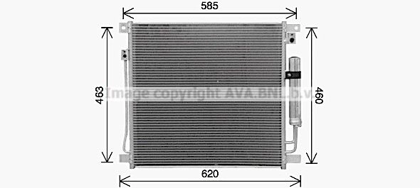 Радиатор кондиционера AVA QUALITY COOLING 1440654416 MT5285D 31K3 8 изображение 0