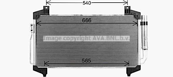 Радиатор кондиционера AVA QUALITY COOLING 1440654419 MT5291D OF JHYTP изображение 0