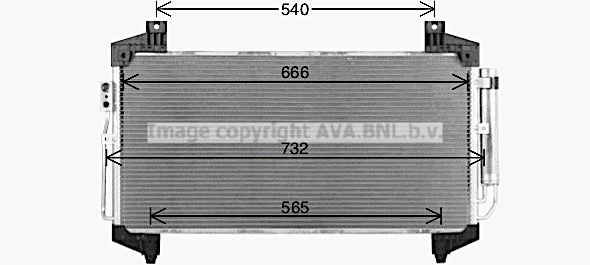 Радиатор кондиционера AVA QUALITY COOLING DJ 2MP8 1440654420 MT5292D изображение 0