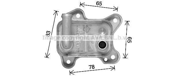 Масляный радиатор двигателя AVA QUALITY COOLING 1440654444 K63V HAD OL3712