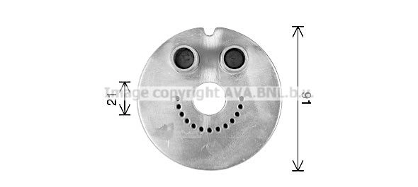 Масляный радиатор двигателя AVA QUALITY COOLING RT3660 1440654540 8KTG IU изображение 0