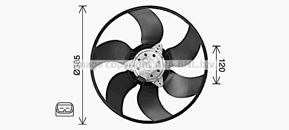 Вентилятор радиатора AVA QUALITY COOLING 0DM SBEB 1440654549 RT7665 изображение 0
