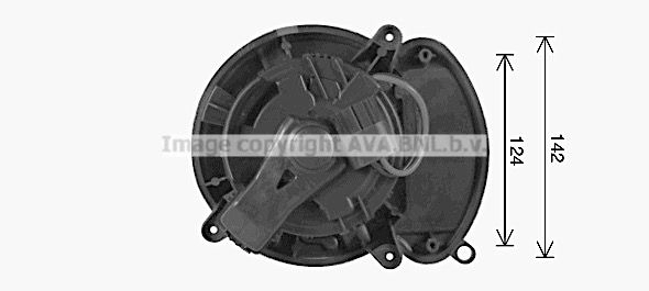Моторчик вентилятора печки AVA QUALITY COOLING 1440654564 RT8672 CVOO OK изображение 0