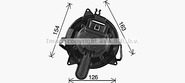 Моторчик вентилятора печки AVA QUALITY COOLING BU2 PZHA 1440654565 RT8676 изображение 0