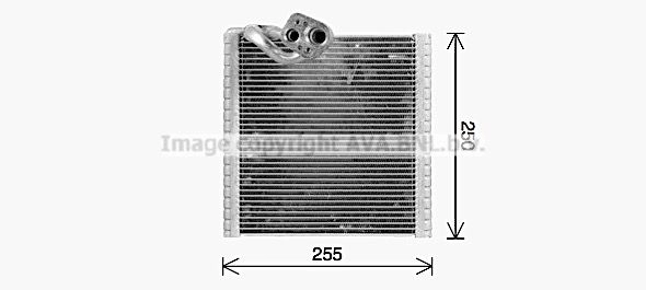 Испаритель кондиционера, радиатор печки AVA QUALITY COOLING 1440654583 96 XTS RTV668 изображение 0