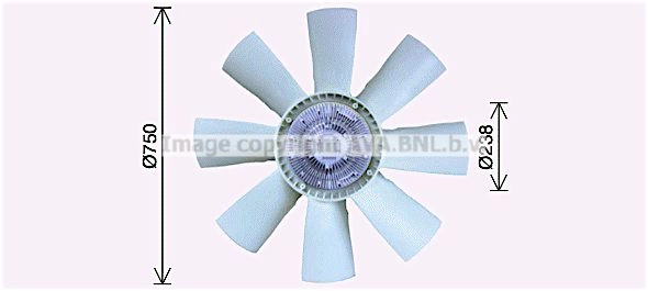 Вентилятор радиатора AVA QUALITY COOLING SCF056 8K NPP 4045385231195 1424668228 изображение 0