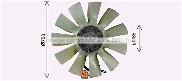 Вентилятор радиатора AVA QUALITY COOLING SCF058 J 4TO5K1 1424668230 4045385231225 изображение 0