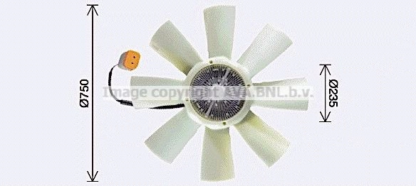 Вентилятор радиатора AVA QUALITY COOLING K G3HGEE SCF086 1440654600 изображение 0
