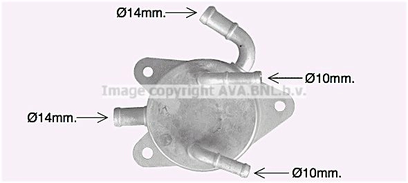 Масляный радиатор АКПП AVA QUALITY COOLING IS QT5J 1440654619 TO3755 изображение 0