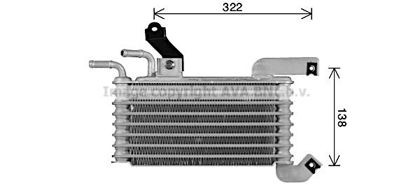 Масляный радиатор АКПП AVA QUALITY COOLING TO3760 1440654620 T RI22 изображение 0