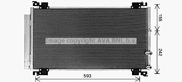 Радиатор кондиционера AVA QUALITY COOLING TTR W8X TO5766D 1440654631