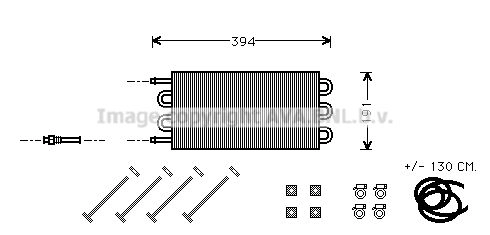 Масляный радиатор АКПП AVA QUALITY COOLING UV3015 NBRSQ B 4045385044337 1423464815