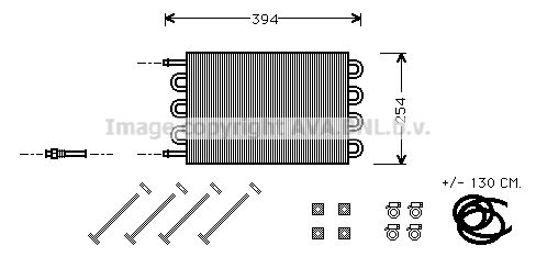Масляный радиатор АКПП AVA QUALITY COOLING A T2G1 1423464816 UV3016 4045385044344