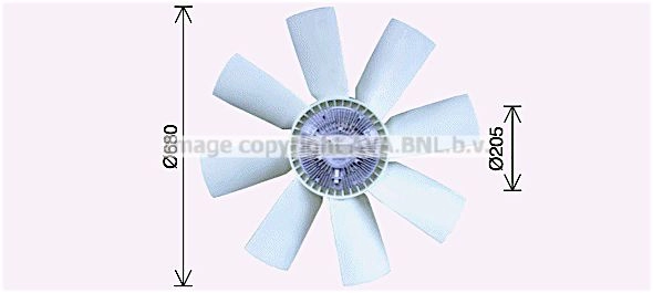 Вентилятор радиатора AVA QUALITY COOLING VLF095 1424668240 4045385231270 44KWX D изображение 0
