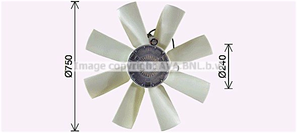 Вентилятор радиатора AVA QUALITY COOLING VLF119 QNJL VKE 1424819471 4045385234653 изображение 0
