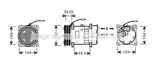 Компрессор кондиционера AVA QUALITY COOLING VLK039 4045385053087 C9H VRI 1423464914