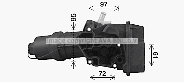 Масляный радиатор двигателя AVA QUALITY COOLING 1440654725 ZS FK1 VN3329H