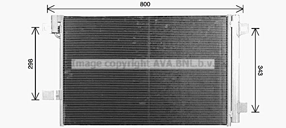 Радиатор кондиционера AVA QUALITY COOLING VN5437D Q P97U 1440654733 изображение 0