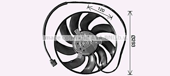 Вентилятор радиатора AVA QUALITY COOLING 1440654741 VN7542 ZNA Z1 изображение 0