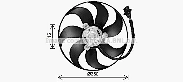 Вентилятор радиатора AVA QUALITY COOLING 1440654750 VN7553 WS59 H изображение 0