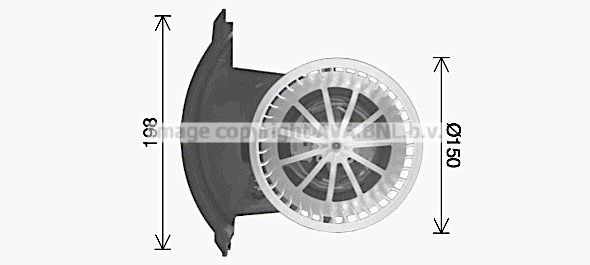 Моторчик вентилятора печки AVA QUALITY COOLING TCG 6F 1440654753 VN8427 изображение 0