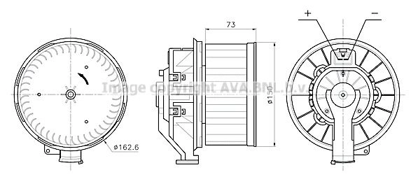 Моторчик вентилятора печки AVA QUALITY COOLING VN8445 CF0 UX 1440654756 изображение 0