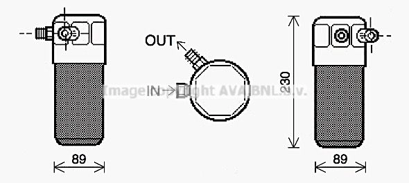 Осушитель кондиционера AVA QUALITY COOLING 1440654789 AID438 D5V5IY L изображение 0
