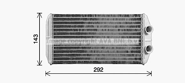 Радиатор печки, теплообменник AVA QUALITY COOLING CN6338 1440654831 9LG N6 изображение 0