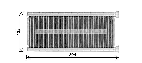 Радиатор печки, теплообменник AVA QUALITY COOLING G WQ4VF 1440654832 CN6339 изображение 0
