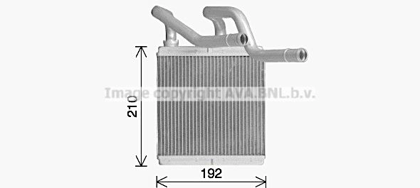 Радиатор печки, теплообменник AVA QUALITY COOLING FZ RIF DN6466 1440654936 изображение 0